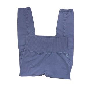 Free People Movement Muted Lavender Leggings Activewear Yoga Cut Outs